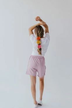 Easel THE SWEET DREAMER SHORTS IN DUSTY LILAC BOTTOMS